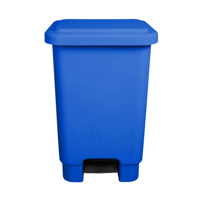 Lixeira de Plástico com Pedal 100 Litros - AZUL